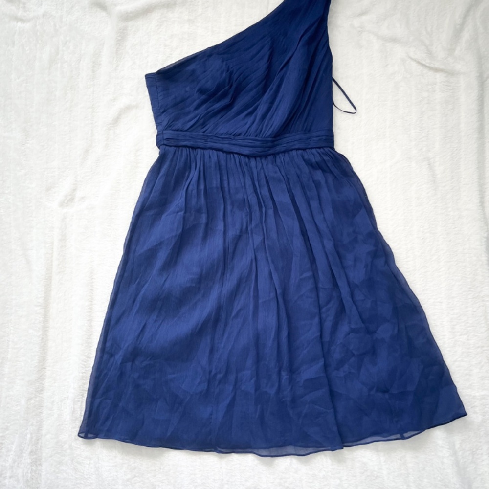 J. Crew Blue Ruffle Dress - Picture 3 of 5